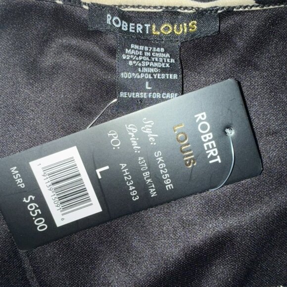 Cute Lightweight Dress Black and Tan - Picture 3 of 3